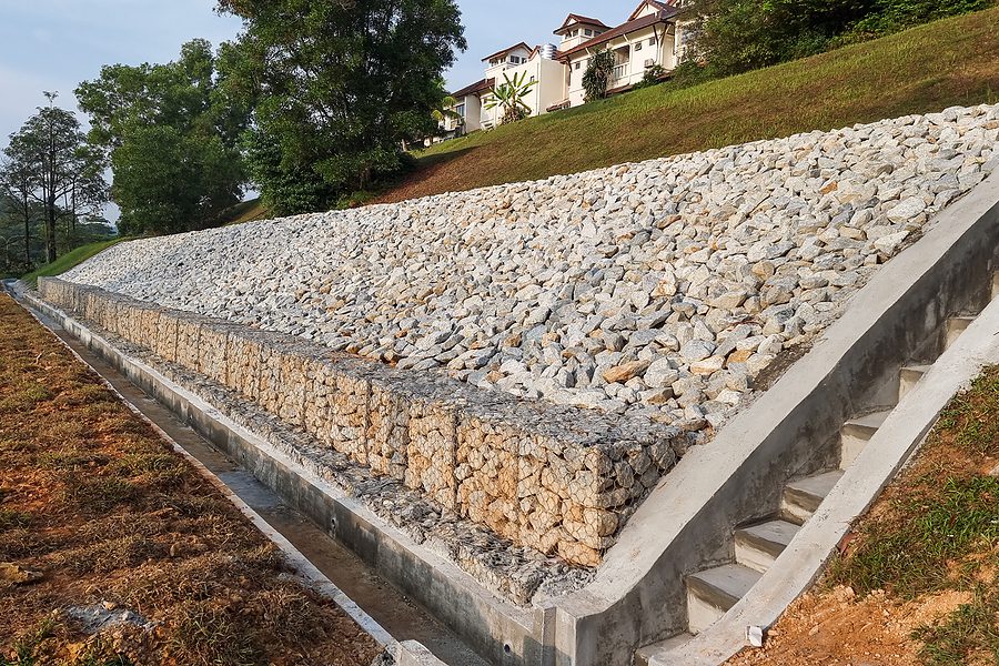 Steep Slope Armoring Erosion Control